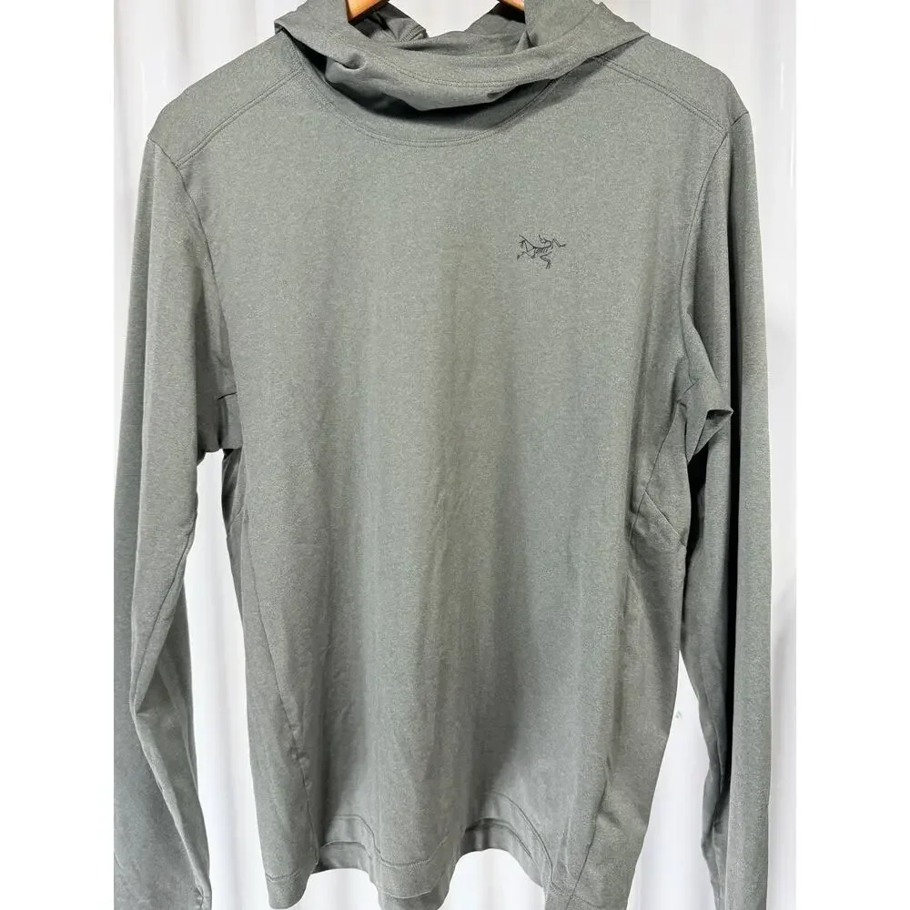 Arc'teryx Remige Hoody Men's Sz Med Grey Sun Hoodie Hiking Gorpcore Minimalist - Picture 10 of 11
